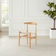 image 4 of Furniturebox Lugar 2x Solid Beech Wooden Rope Dining Chairs