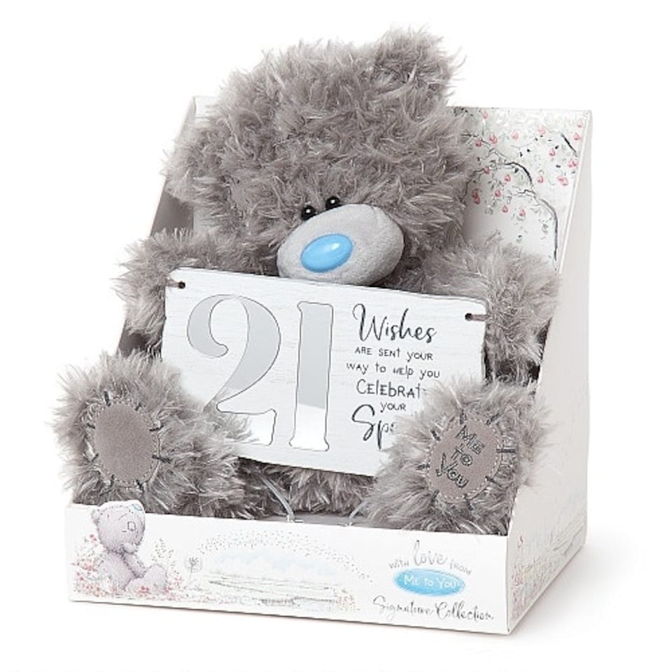 image 1 of Tatty Teddy With 21st Birthday Plaque Me to You Bear