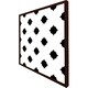 image 2 of Star ornament (Picture Frame) Black | L