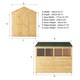 image 9 of 8 x 6 Feet Woodsman Shiplap Apex - Styrene - L250.4 x W189.7 x H223.8 cm | Brown | 1