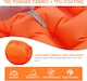 image 3 of Ultralight Inflatable Sleeping Mat with Built-in Pillow & Foot Pump | Orange | Orange