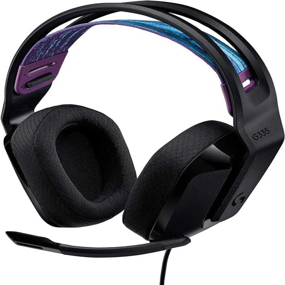 Logitech G G335 Wired 3.5mm Connector Black Gaming Headset Black