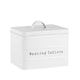 image 1 of Harbour Housewares Vintage Metal Washing Tablets Canister - White | White | Matt White | 1