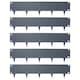 image 1 of Harbour Housewares 5pc Steel Lawn Edging Set - 5m x 16cm - Anthracite