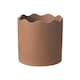 image 1 of Ceramic Indoor Plant Pot Earthy Brick - H13.5cm