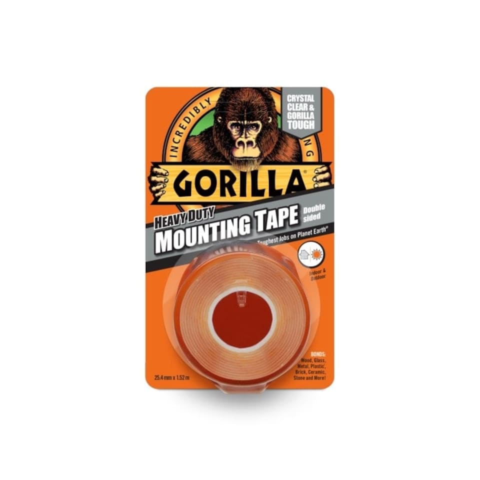 Gorilla Heavy Duty Double Sided Mounting Tape - Clear - 19.5 x 10 x 20cm