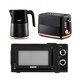 image 1 of GEEPAS 700W Solo Manual Microwave, 1.7L Electric Kettle & 2 Slice Bread Toaster Kitchen Set