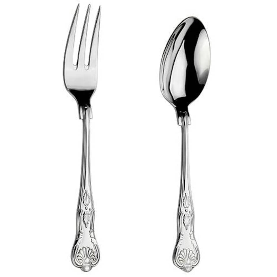 Arthur Price Classic Kings Serving Spoon & Fork Set