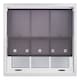 image 3 of FURNISHED Roller Blinds Daylight Square Eyelet Light Filtering Easy Fit Trimmable Window Shade | Grey | Dark Grey