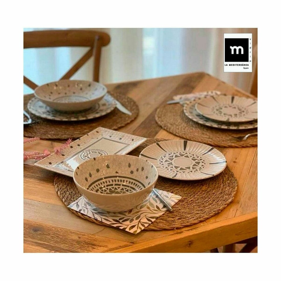 image 1 of Table Mat Privilege Brown wicker 40 x 30 x 0,5 cm (24 Units) N/A