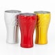 image 10 of Set of 6 350ml Hi Ball Drinking Mirror Coca Cola Coke Metallic Coloured Glasses