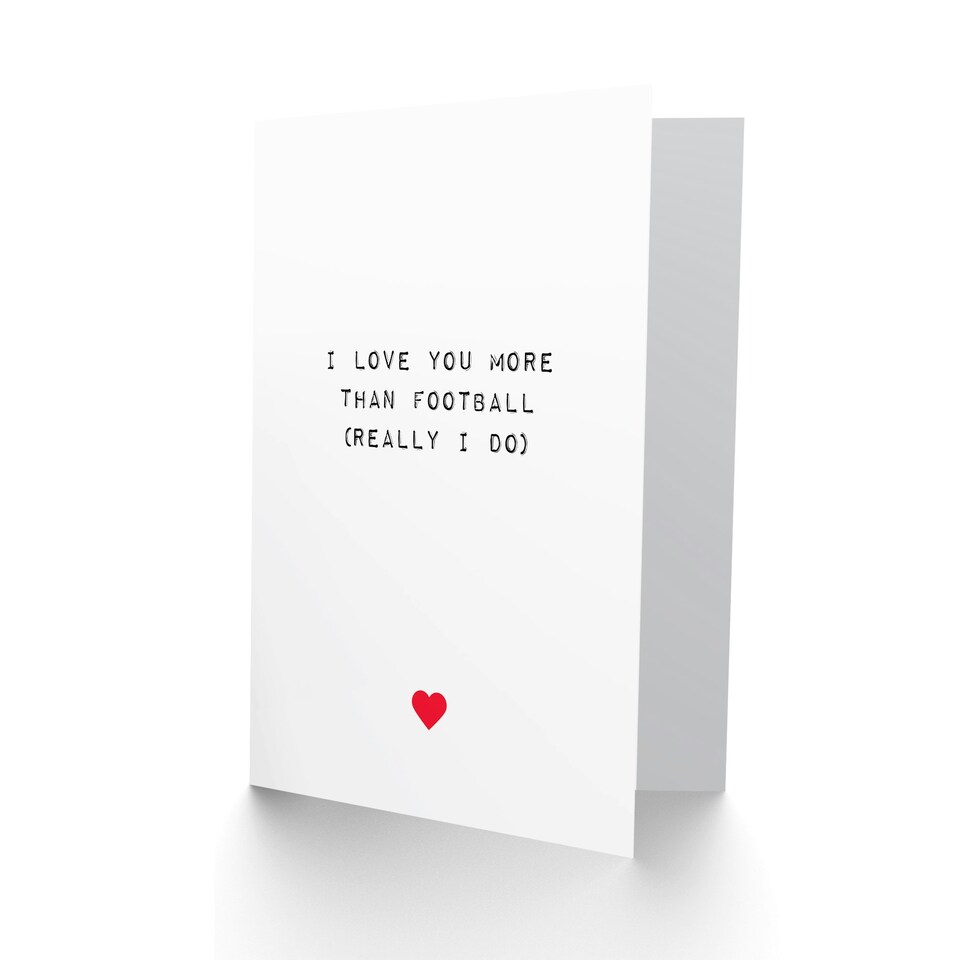 image 1 of Funny Love You More Than Anniversary Valentines Day Card