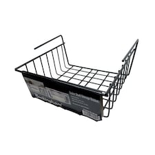 Buckingham High End Under Shelf Storage Basket Organising Rack 29 cm - Black