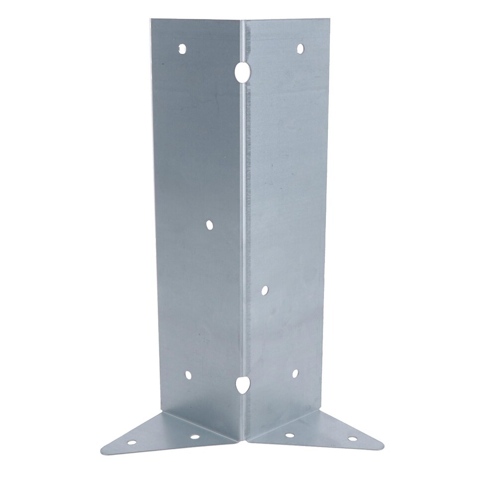 image 1 of Arris Rail Bracket Fence Post Support Galvanised 225mm Panel Repair 4PK