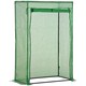 image 9 of Outsunny 100 x 50 x 150cm Greenhouse w/ Zipper Roll-up Door Outdoor