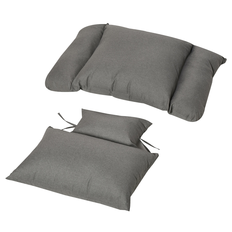 image 1 of Outsunny Garden Egg Chair, Teardrop Outdoor PE Rattan Chair with Full-body Soft Padded Cushion, Mixed Grey