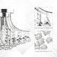 image 5 of HOMCOM Modern K9 Crystal Chandelier Ceiling Lighting Pendant Lamp with 3 Light