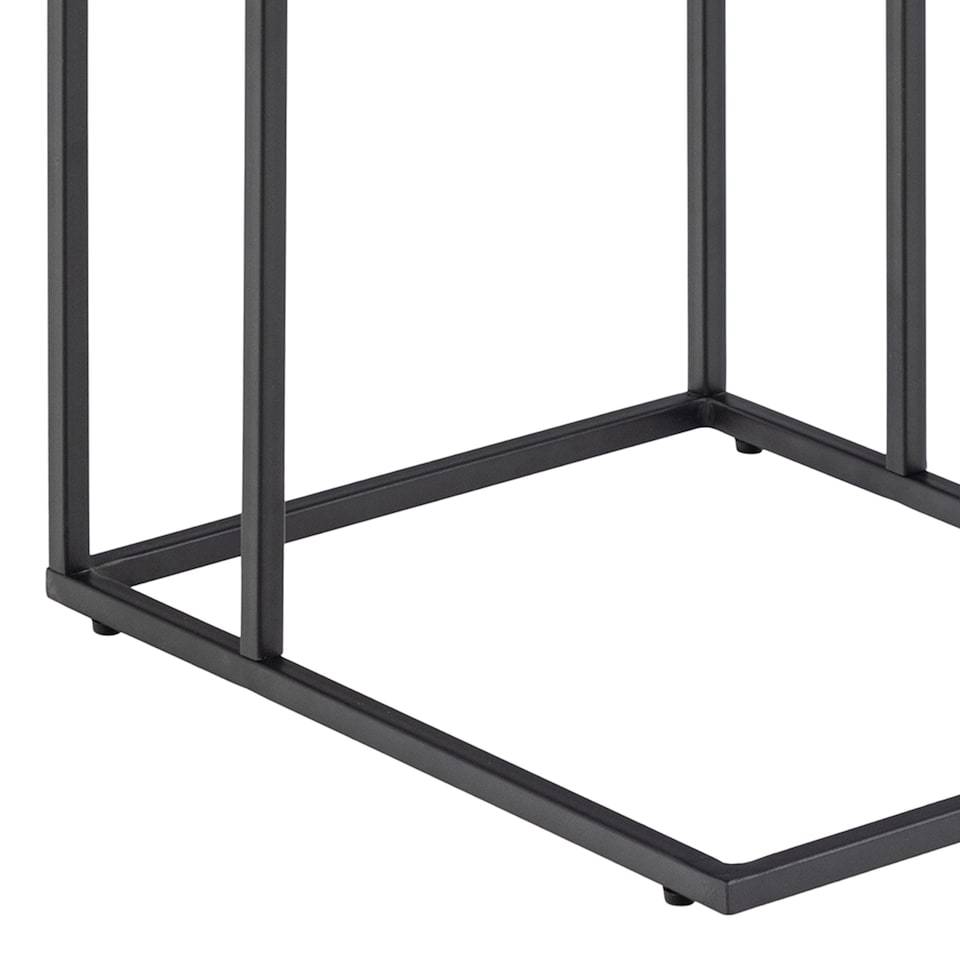 image 1 of Infinity Side Table in Matt Black