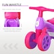 image 7 of HOMCOM Baby Balance Bike Toddler Training Walker Smooth Rubber Wheels Ride on Toy Storage Bin Gift for Boys Girls Violet Fuchsia | Purple