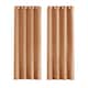 image 1 of Orange Lined Blackout Eyelet Curtains - 46 x 63 Inch Drop - 2 Panel | Orange | One Size