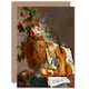 image 1 of Still Life Bachelier Flowers Violin Art Blank Card