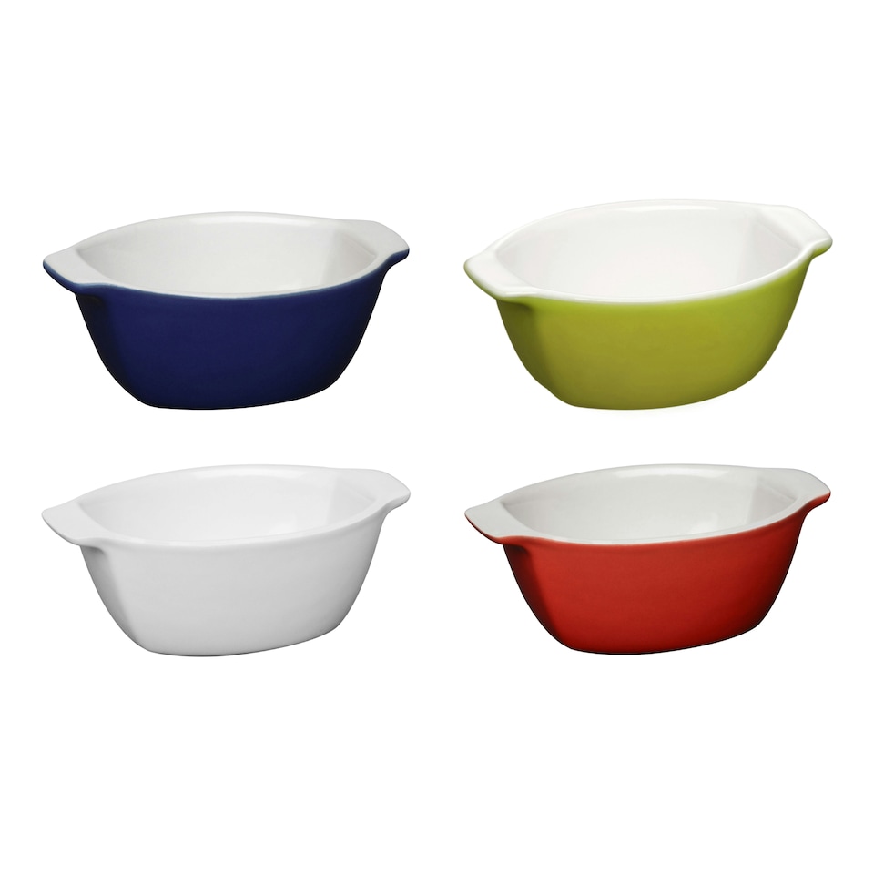 image 1 of Interiors by Premier White Oval Small Baking Dish,190ml Baking Tray,Baking Kit for Cake,Essential Baking , Durable Stoneware