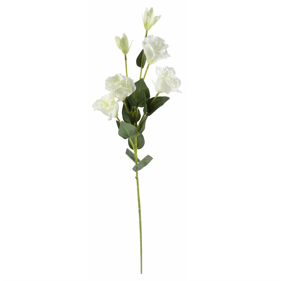 image 1 of 70cm Grey Glass Vase Artificial Orchids and Roses