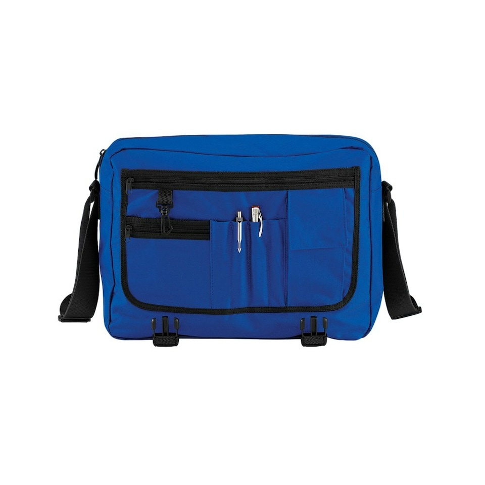 image 1 of Bagbase Contrast Detail Messenger Bag - Bright Royal Blue - One Size Blue