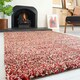 image 3 of KUKOON Red Brown Mottled Shaggy Living Room Area Rug 120cm x 170cm