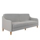 image 2 of Jasper coil 3-seater Sofa Bed in light grey fabric Grey | LIGHT GREY