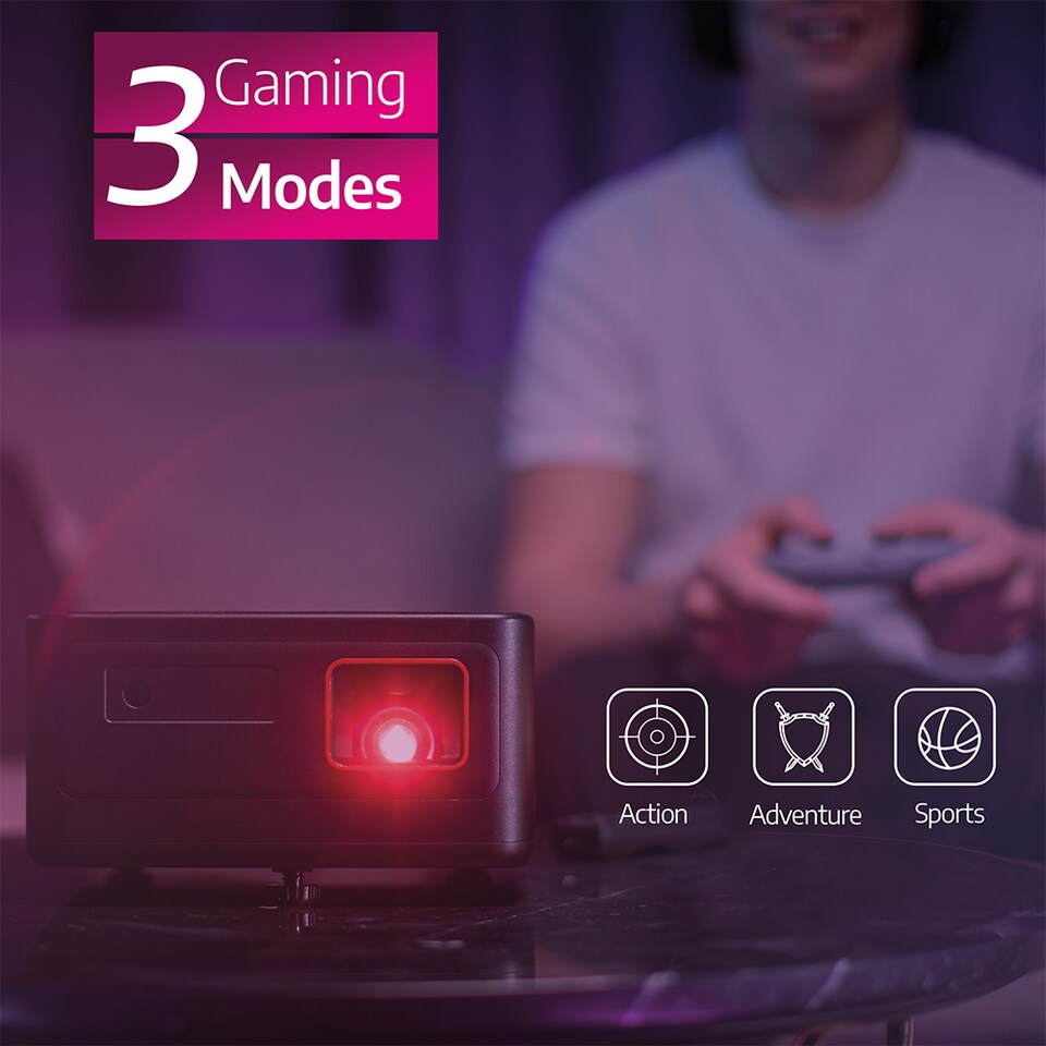 image 1 of Philips GamePix 900 Projector Black- 120", 240 Hz, 3x Gaming Modes, Home Cimema