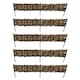image 1 of Willow Hurdle Garden Lawn Edging (120cm x 20cm) - 5 Panels