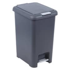 Easy Open Plastic Kitchen Pedal Bin | Black | 45L | 1