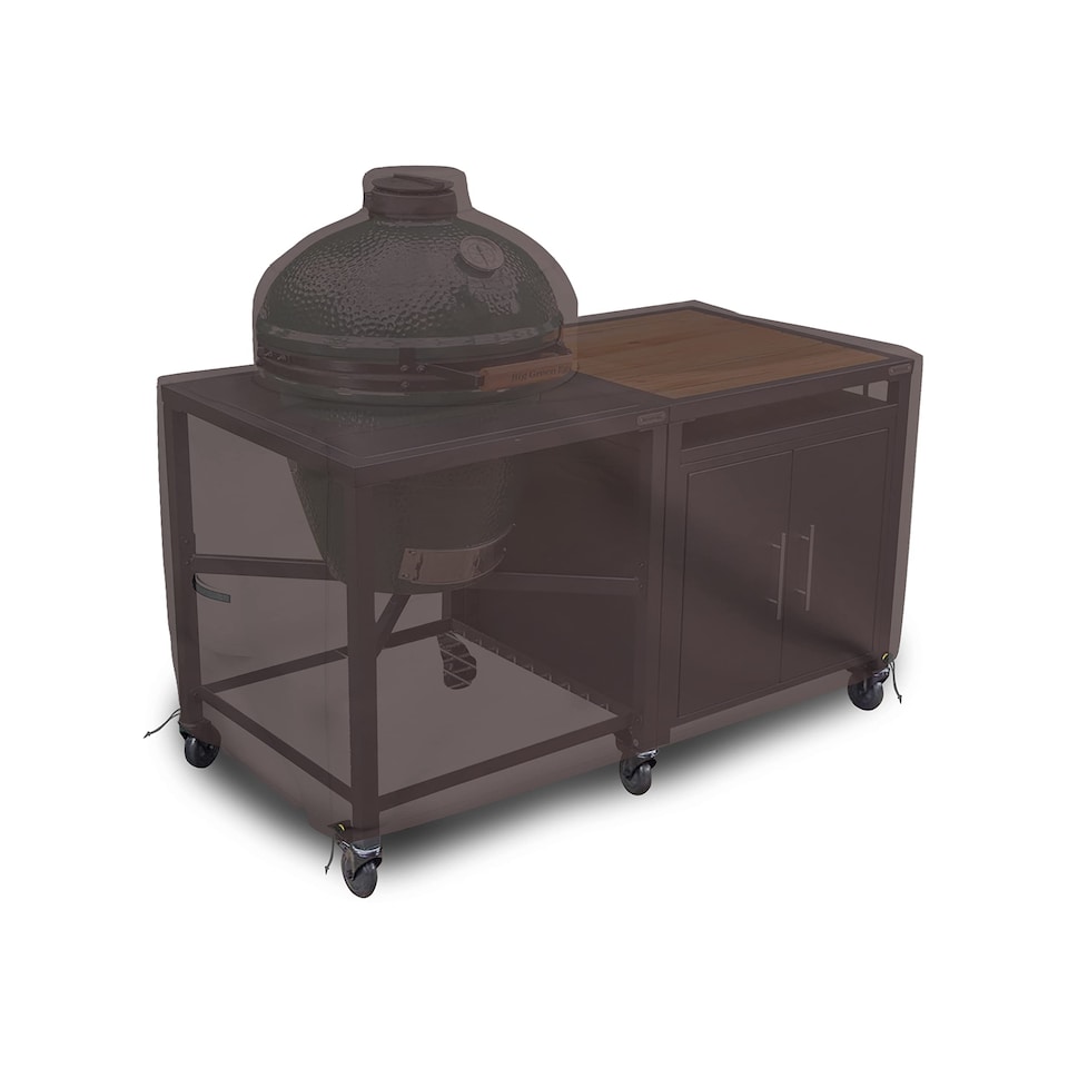 image 1 of Covers&All Big Egg Grill Cover, 12 Oz Waterproof UV & Weather Resistant, PVC Coated Outdoor Cover, 60 in L x 36 in D x 50 in H, Coffee