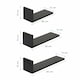 image 5 of Tutti Bambini Set of Three L-Shaped Wall Shelves - Slate Grey