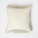 image 3 of Homescapes Safi Handwoven Fringed Navy & Cream Kilim Cushion - 45 x 45 cm Blue