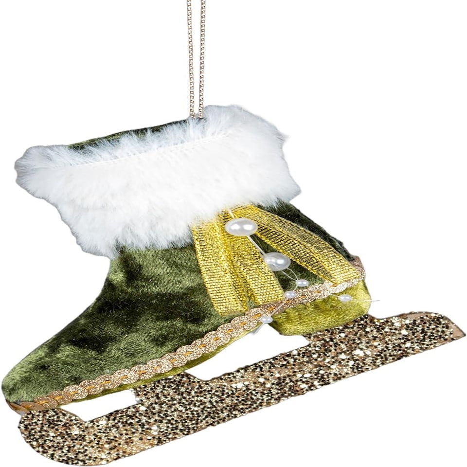 image 1 of Ice Skate Green 11x12cmation