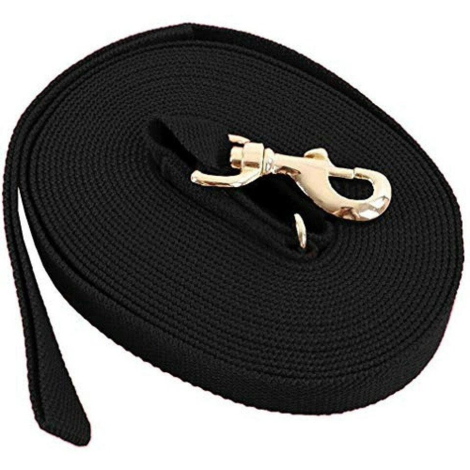 Kincade Cotton Lunge Rein - Black - 8m