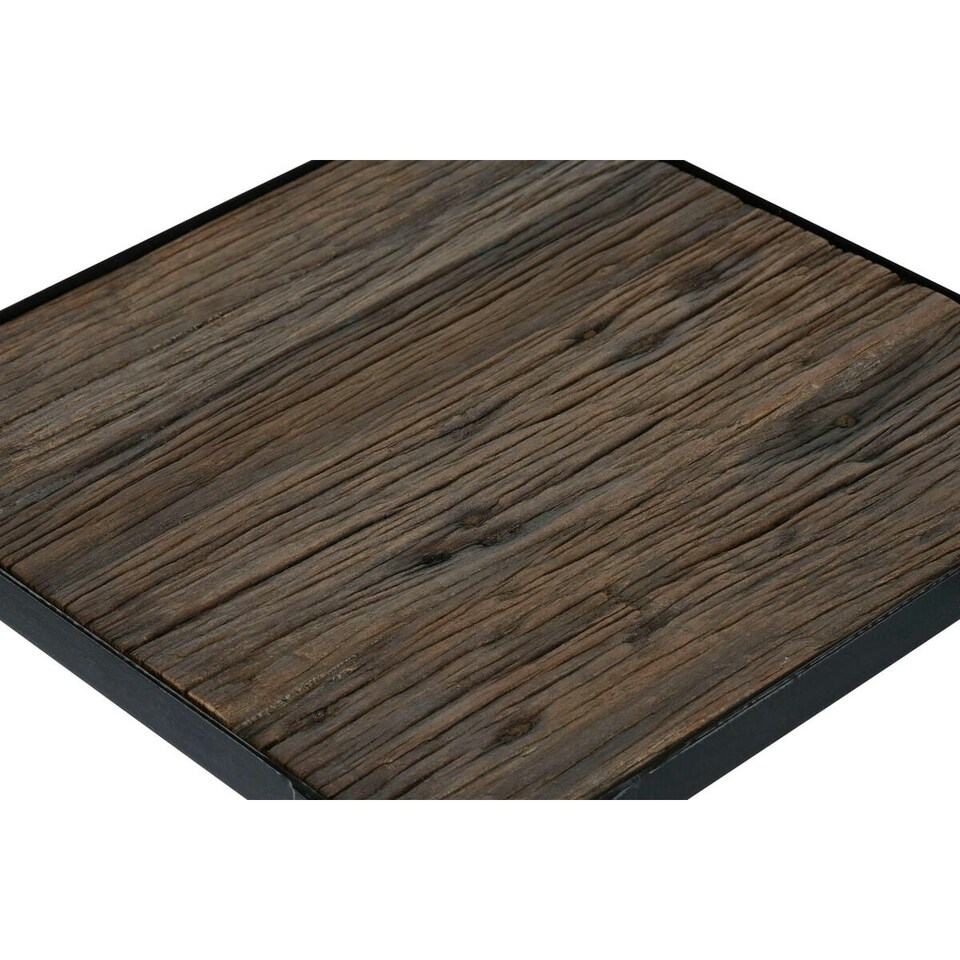 image 1 of Set of 2 tables Home ESPRIT Black Natural 38 x 38 x 75 cm N/A