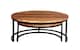 image 1 of Round Railway Sleeper Set of 2 Coffee Tables - Metal - L90 x W90 x H40 cm | Brown