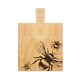 image 4 of The Just Slate Company Bee Medium Oak Serving Paddle