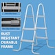 image 4 of 33 inch Pool Step Ladder Double Sided Above Ground Metal Frame Swimming Pool
