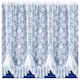 image 1 of Kew Traditional Floral White Net Curtain Flounce (Width - 300cm x Drop - 91cm)