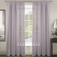 Velosso Riva Slot Top Voile Panel - 150cm x 182cm Purple | Mauve