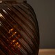 image 4 of BHS Cognac Lenticular Glass Vase, Amber