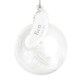 image 5 of Personalised Name & Date Feather Glass Bauble