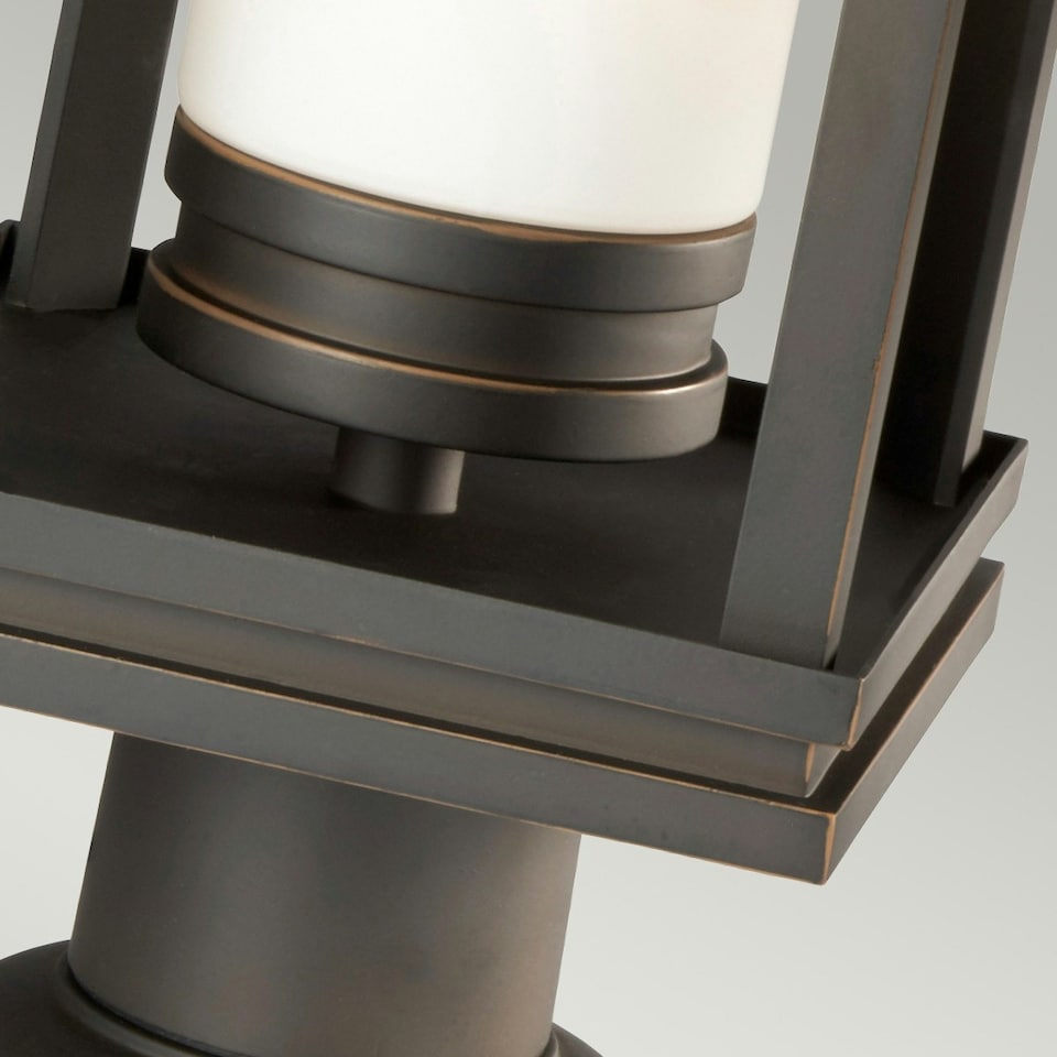 image 1 of South Hope 1 Light Large Outdoor Pedestal Light Bronze IP44, E27