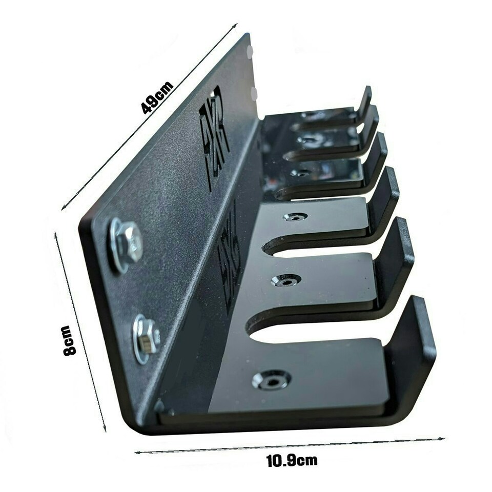 image 1 of Wall Mounted Barbell Storage Rack 5 Bar Holder