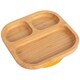 image 1 of Tiny Dining Children's Bamboo Suction Plate - Yellow Yellow