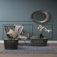 image 2 of Elegant Design Natural Wireframe Side Table, Versatile Side Table For Livingroom, Functional Bedside Table Grey